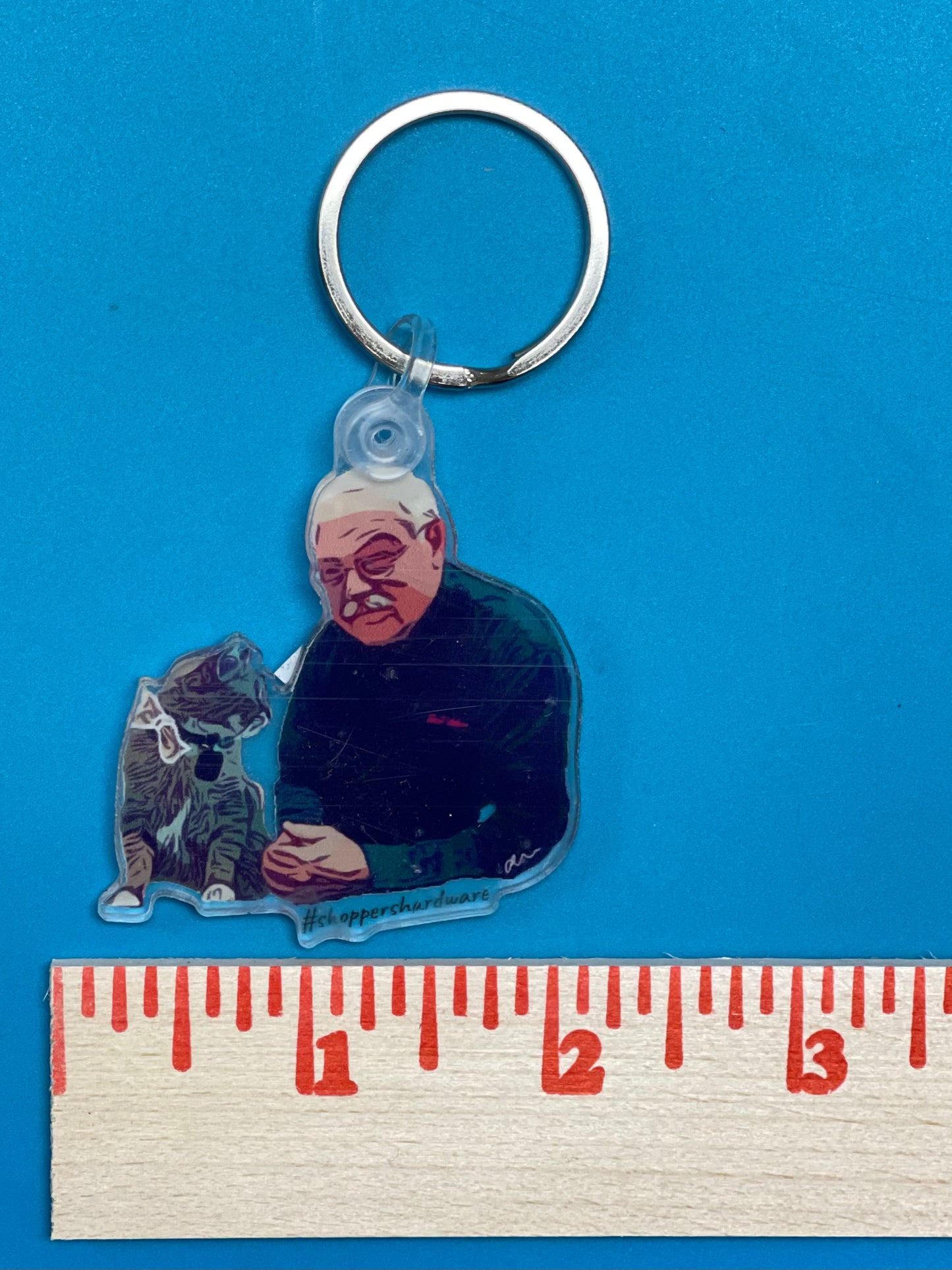 Papa & Daniel logo keychain