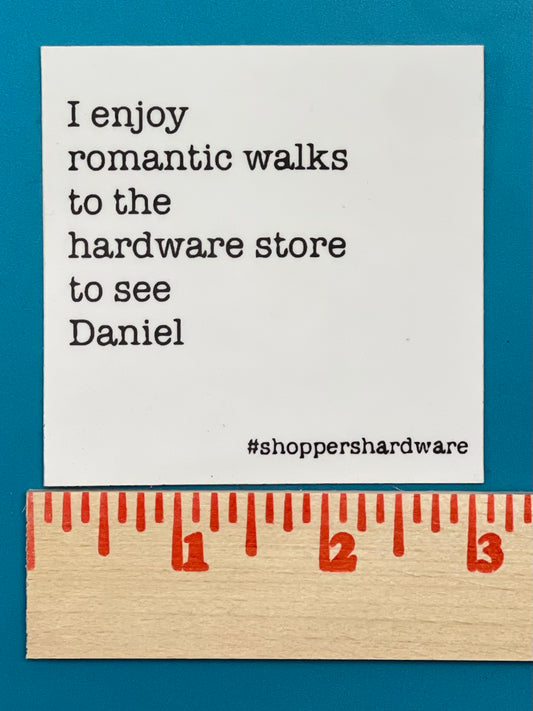 Welcome Daniel Sticker